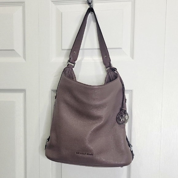 MICHAEL Michael Kors Taupe Leather Hobo Bag - Picture 2 of 13